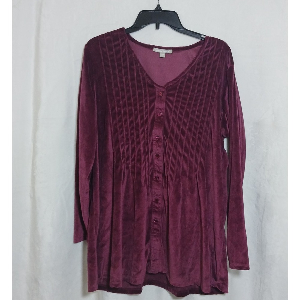 Knit Velour Tunic Top A-line with Pintucks - Brand New!! NWT